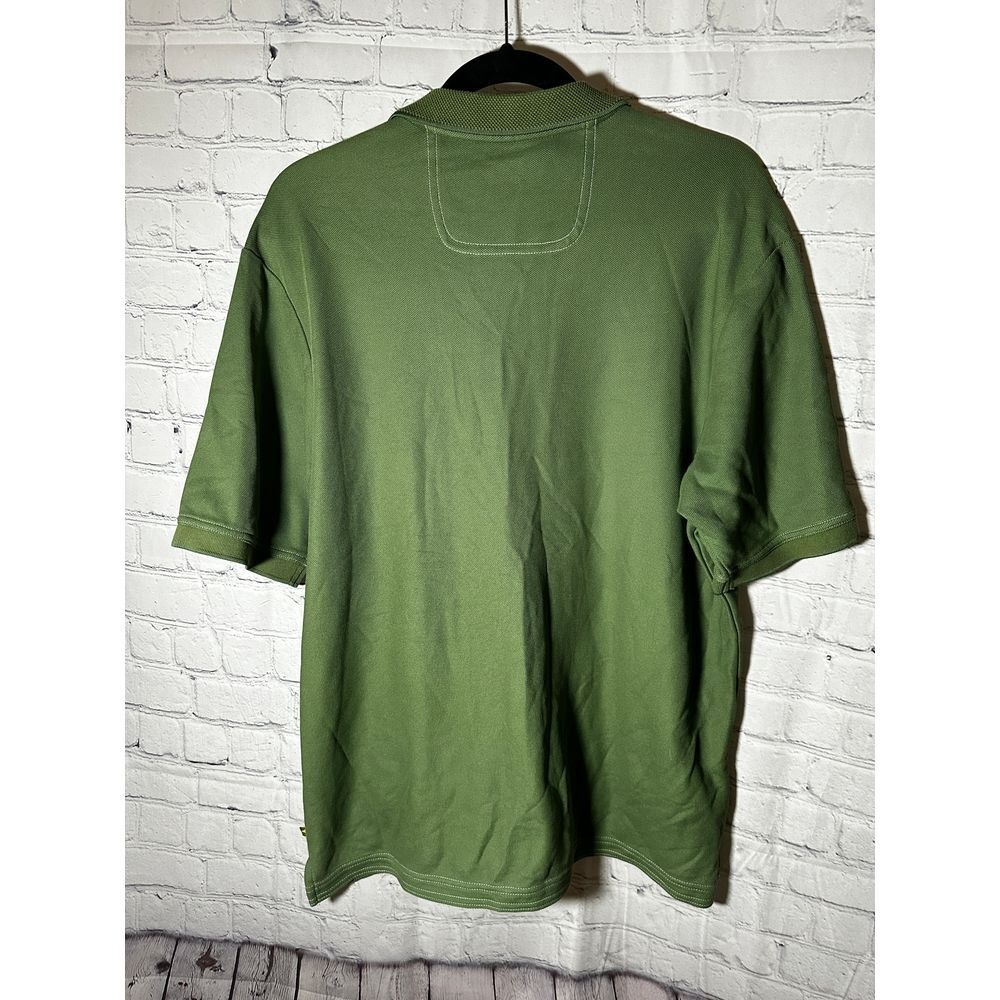 Tommy Bahama Mens Supima Cotton Emfielder Polo Shirt Olive Green Medium - Picture 5 of 5
